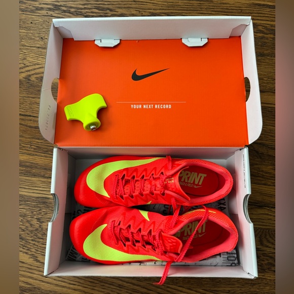 Men Nike Zoom Rival Sprint Orange Lime Track & Field Spikes FZ9663-600
Sz 8 NEW! - Picture 1 of 14